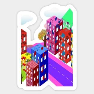 Abstract Urban Sticker